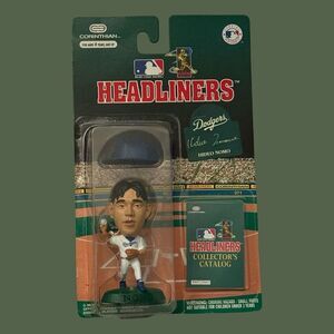 1996 Corinthian MLB Headliners Hideo Nomo Figure LA Dodgers Sealed On Card